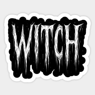 Spooky Witch Sticker